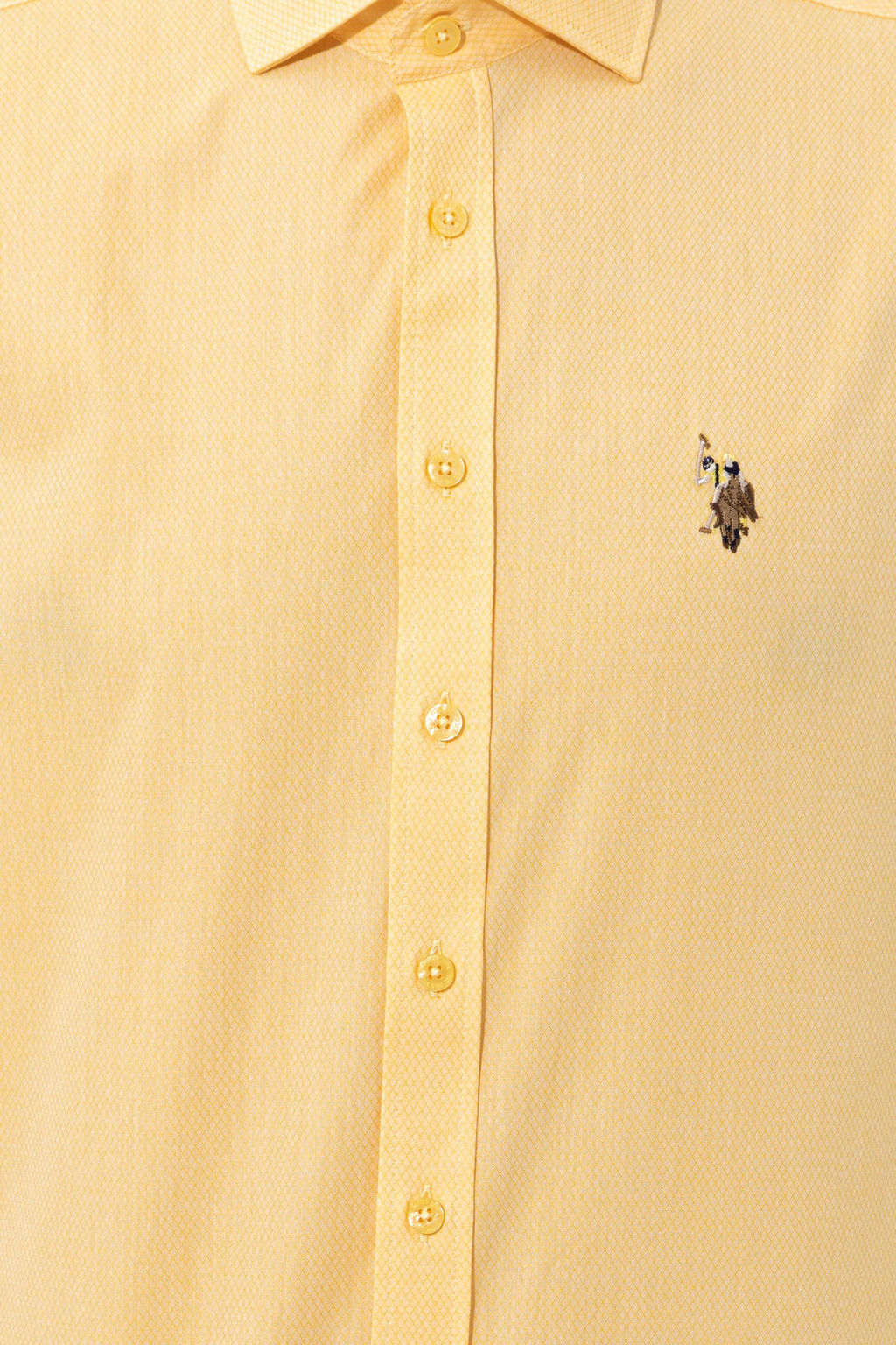 U. S. Polo Assn / Мужская светло-желтая рубашка с длинным рукавом - U.s. polo assn фото 18