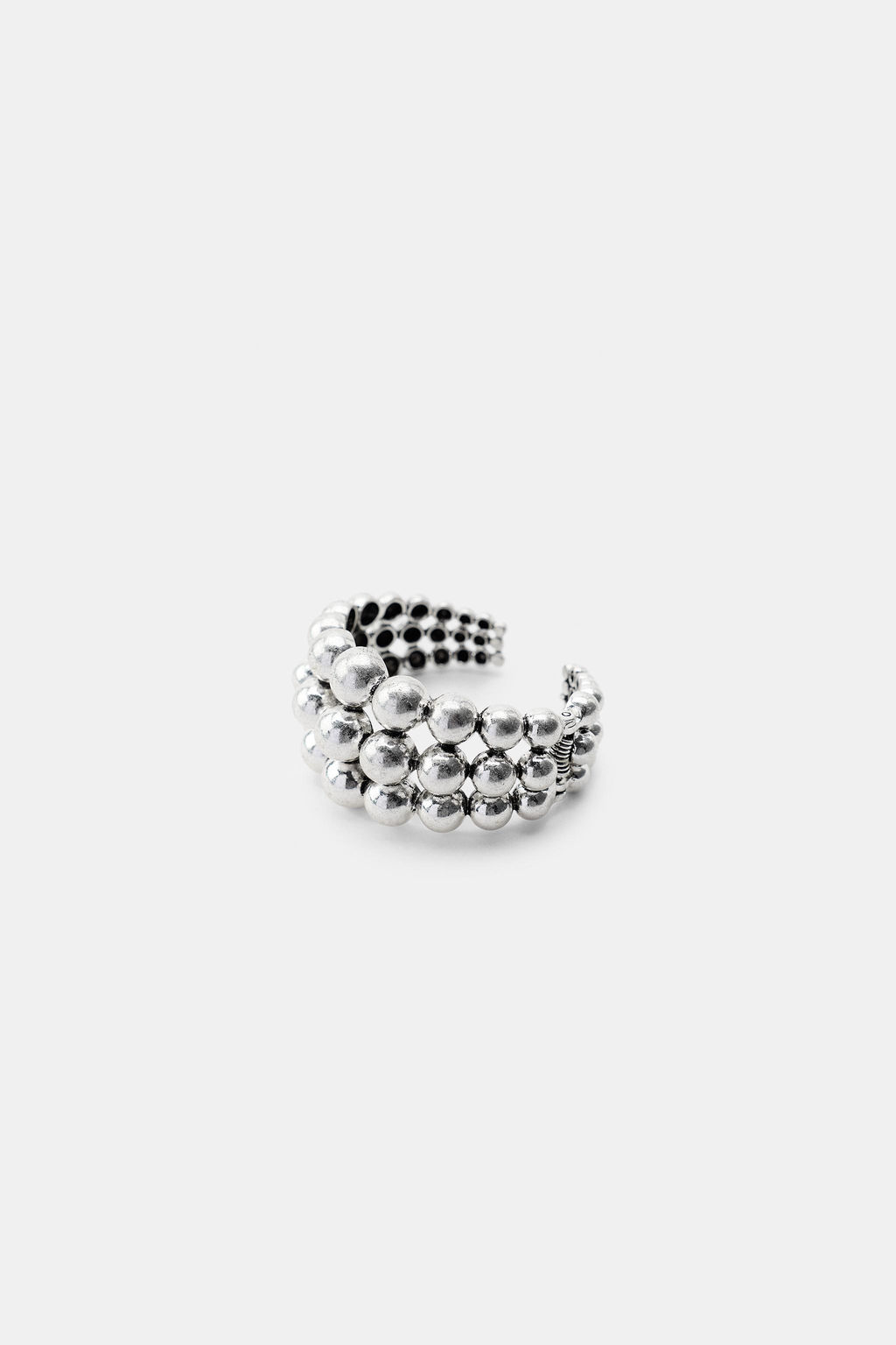 METAL BEAD BANGLE BRACELET - Zara фото 3