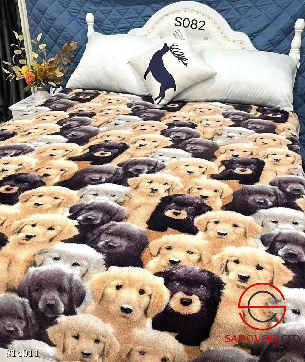 Плед с принтом 180*200 см.