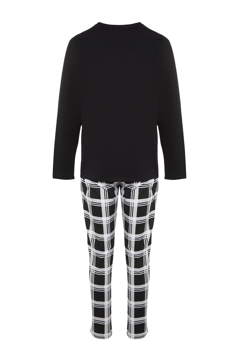TRENDYOL MAN Siyah Regular Fit Bisiklet Yaka %100 Pamuk Pijama Tak?m? THMAW22PT0441 - Trendyolmilla фото 8