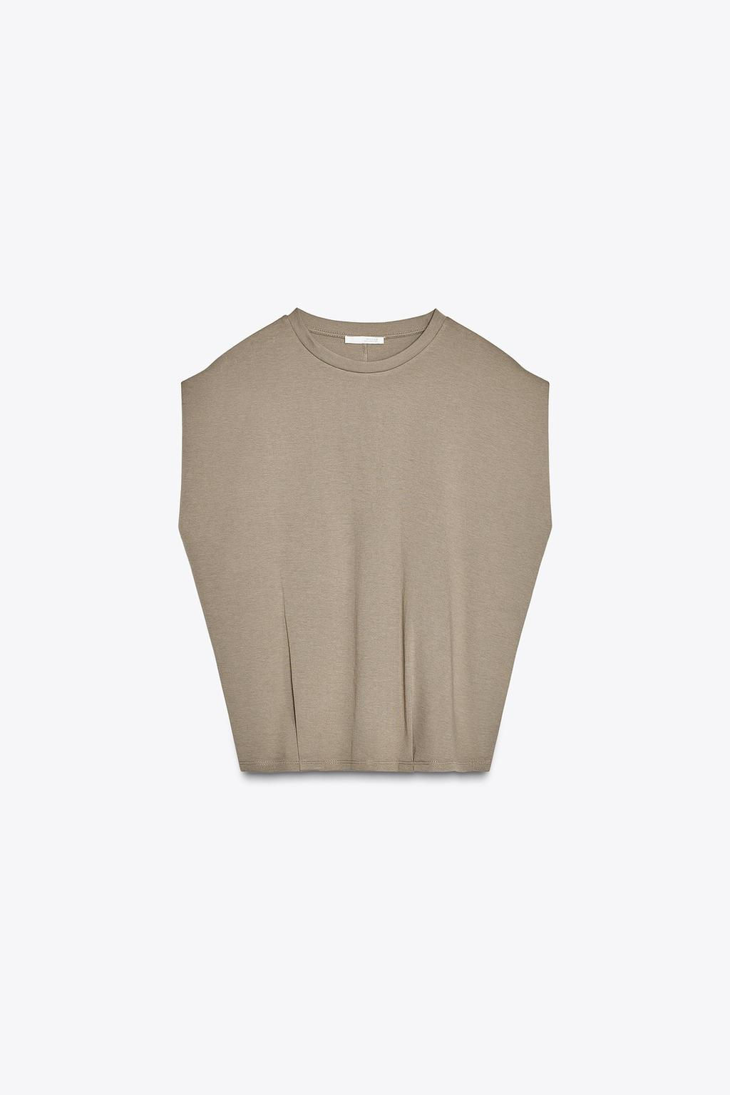 WASHED INTERLOCK T-SHIRT - Zara фото 7