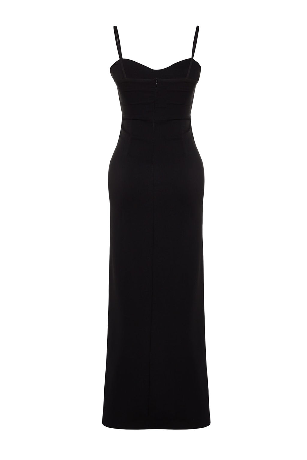 TRENDYOLMILLA Siyah Aksesuar Detayl? Dokuma Uzun S?k Abiye Elbise TPRSS20AE0321  фото 8