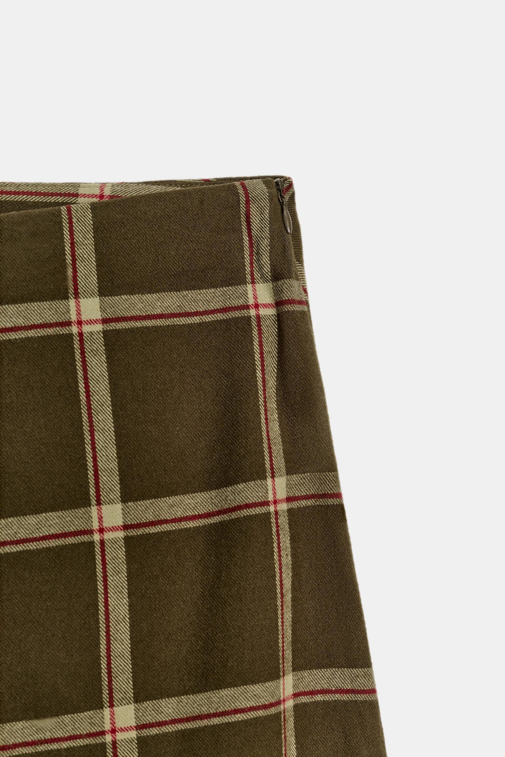 RUFFLE CHECK MIDI SKIRT - Zara фото 11