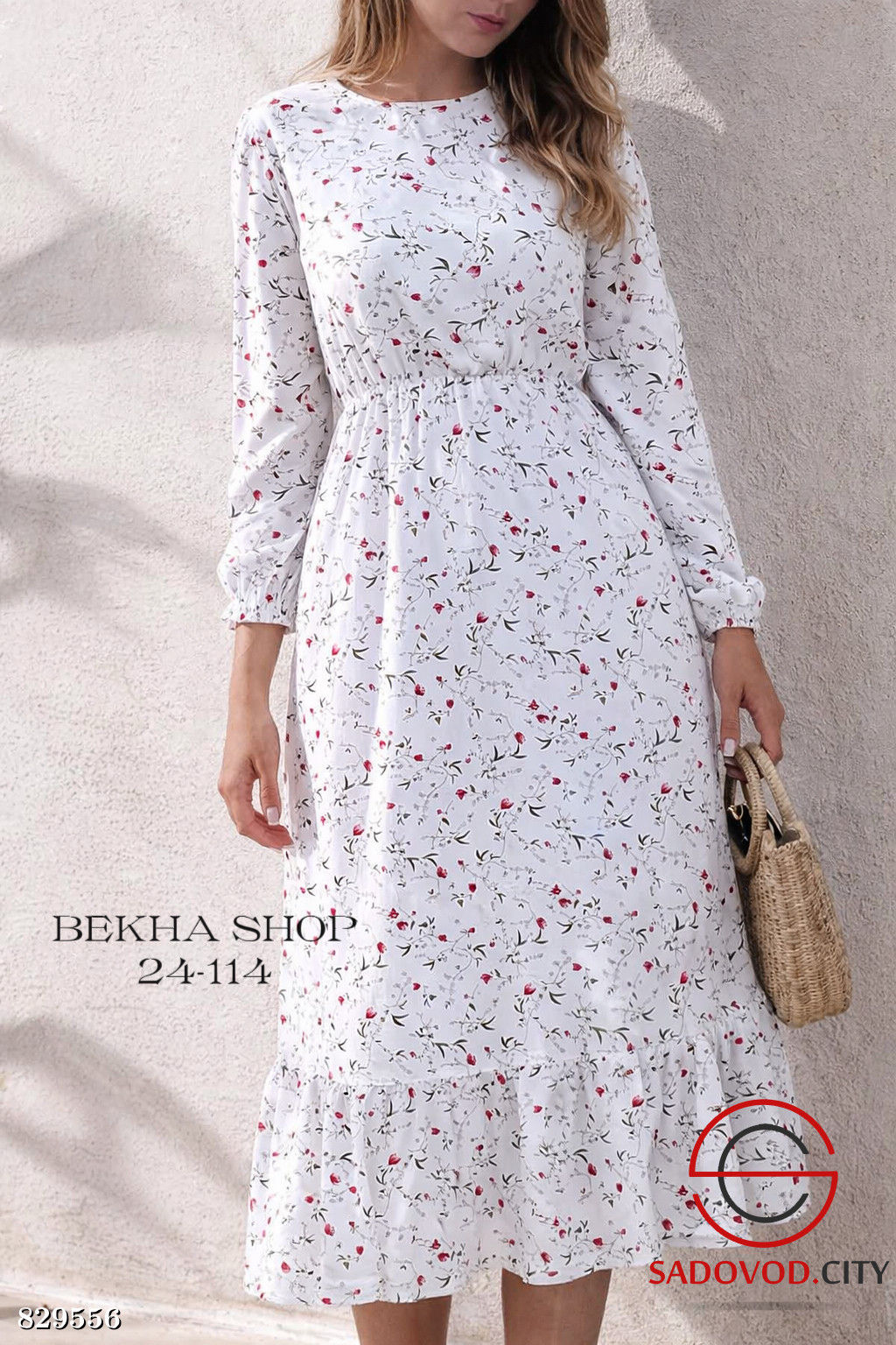Женское платье с рисунком