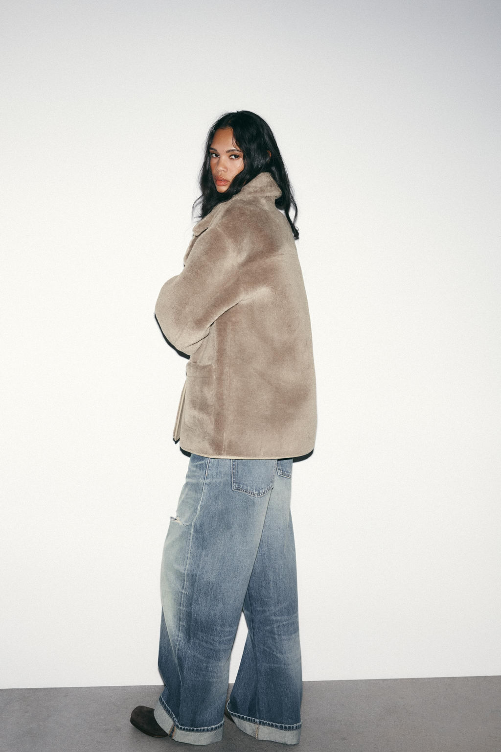 REVERSIBLE DOUBLE-FACED COAT - Zara фото 4