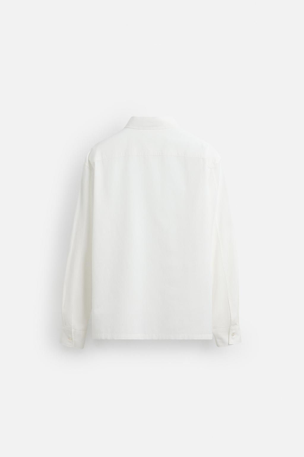 LYOCELL/COTTON OVERSHIRT - Zara фото 9