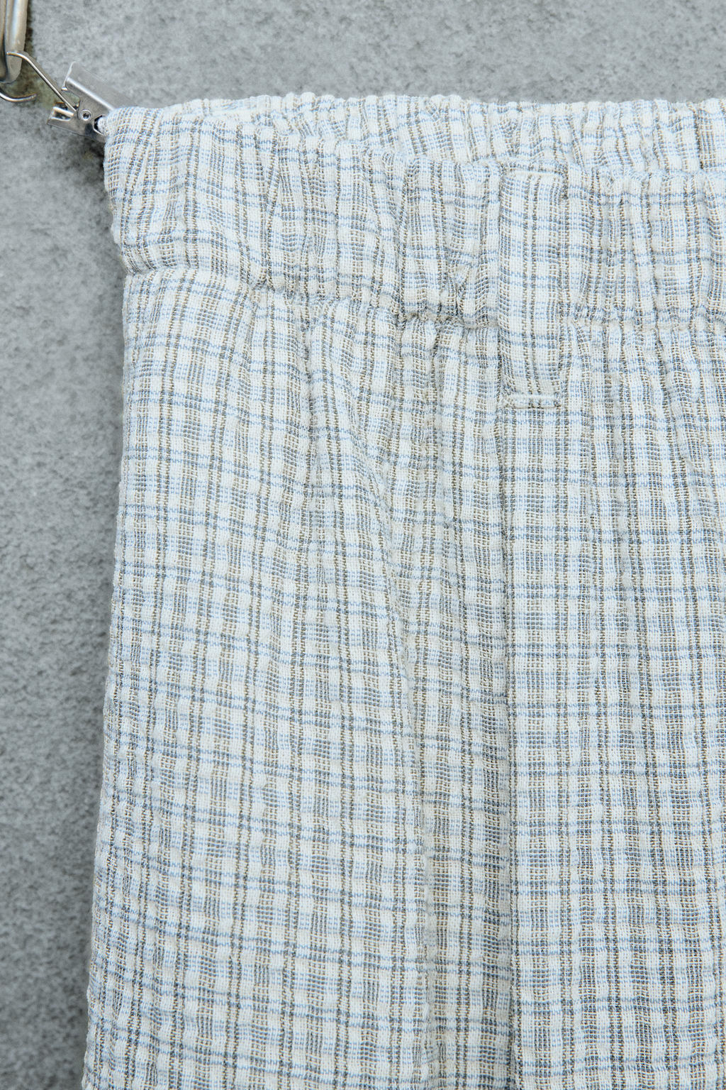 STORIESZ - BERMUDA TEXTURA CUADROS / Marr?n / Crudo - Zara фото 3