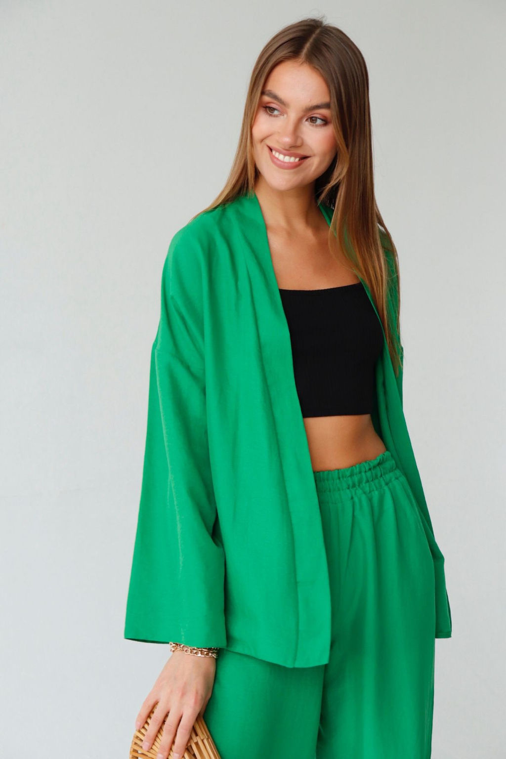 10133 Кимоно зелёное - Martichelli фото 6