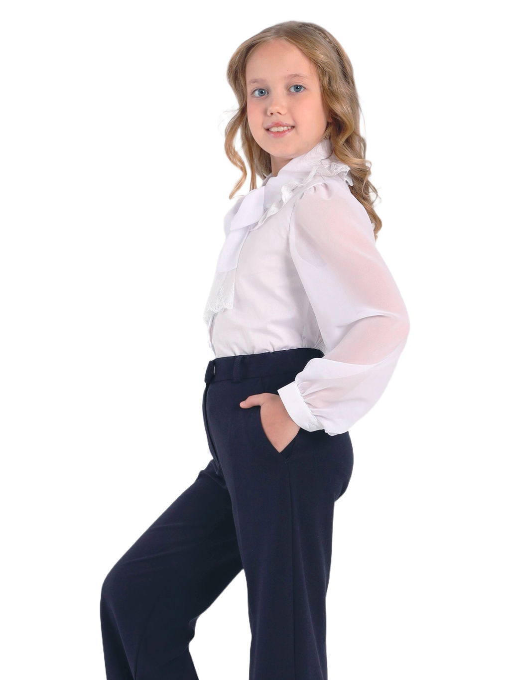 Школьные брюки для девочки О76268 - Карамелли фото 9