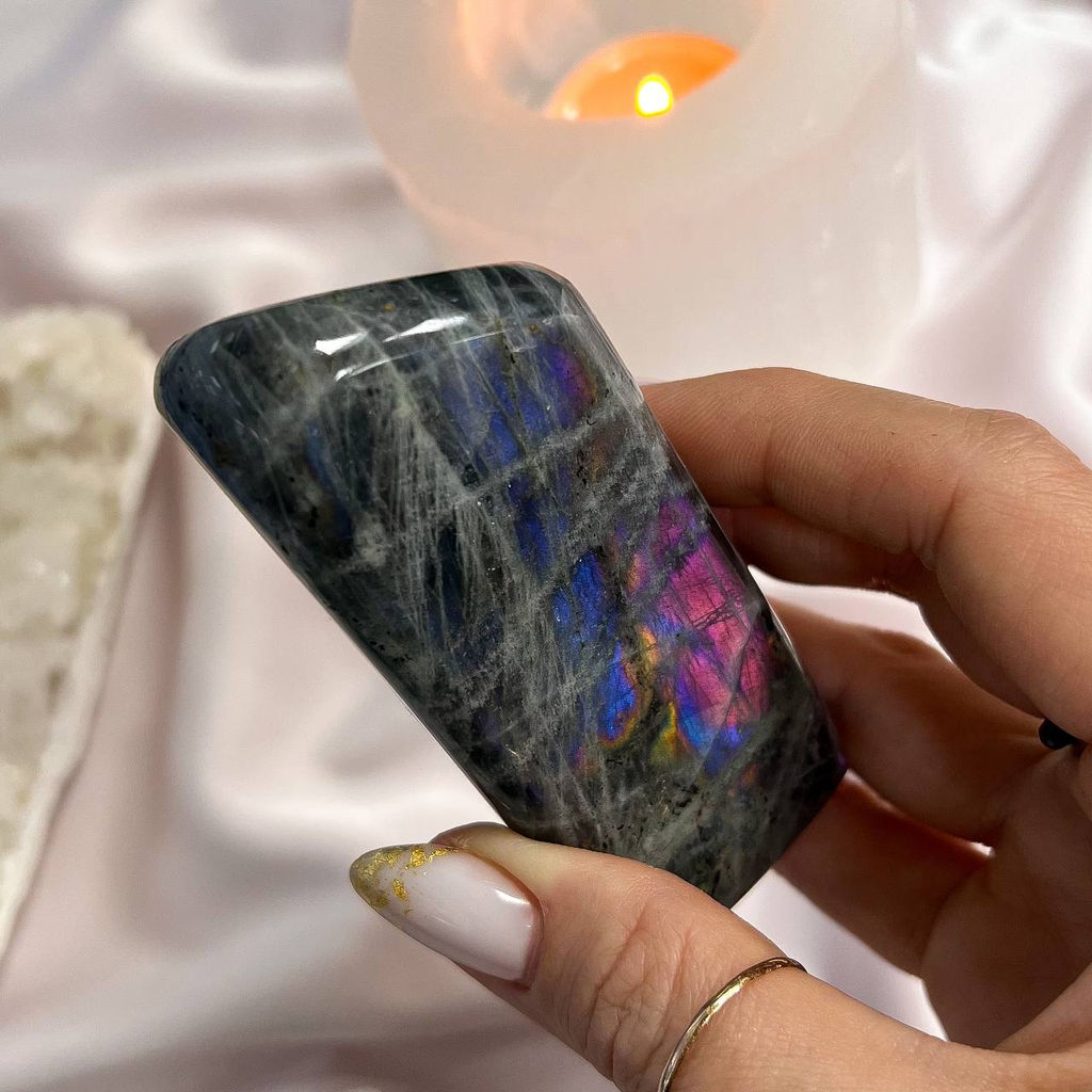 Срез (экран) из камня Лабрадор полированный - Радуга самоцветов фото 2