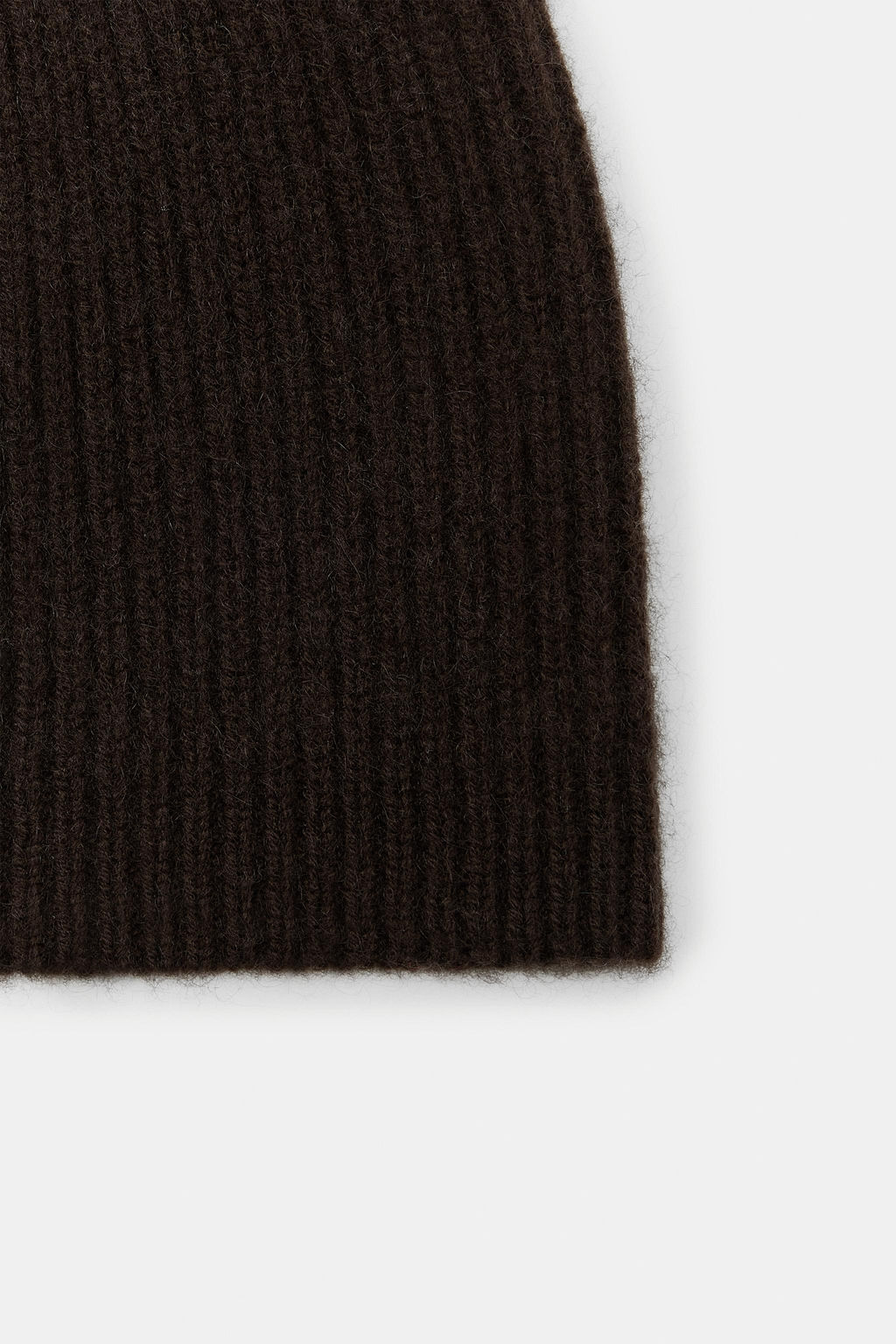 BEANIE RIB LANA Y CASHMERE / Marr?n