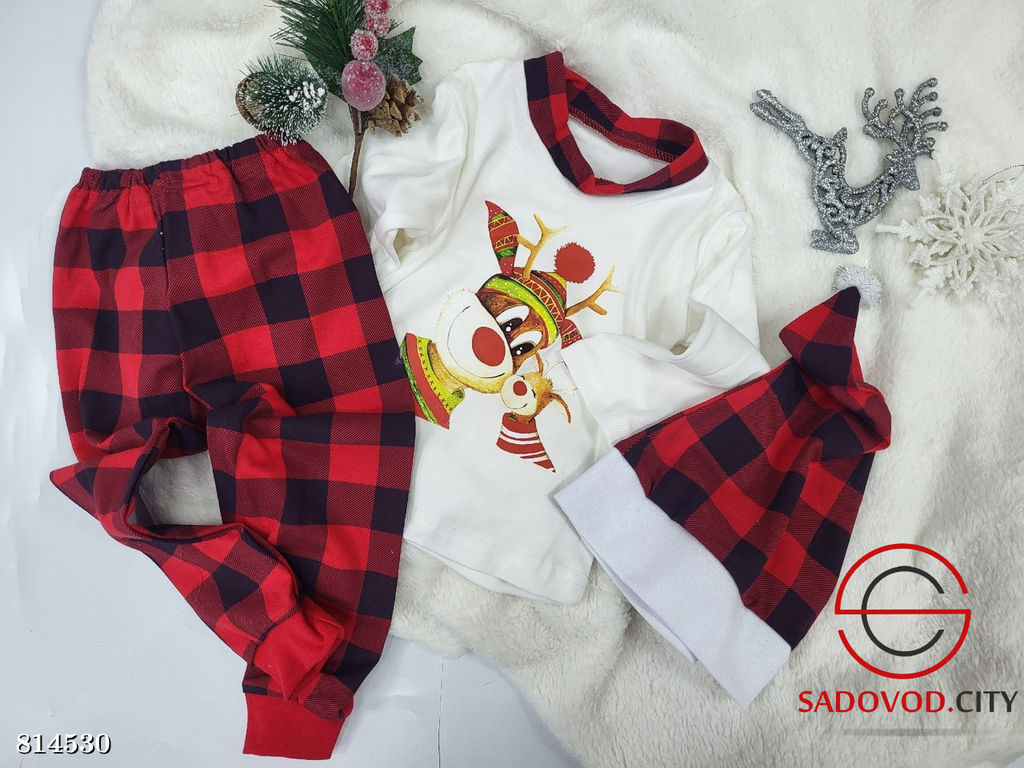 Новогодние детские пижамы