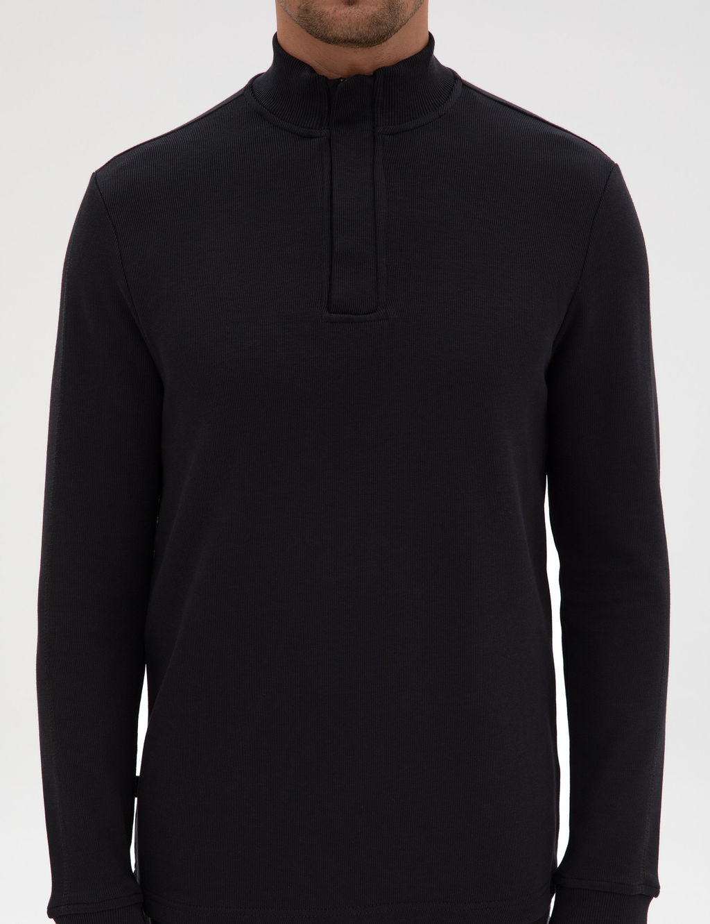 Siyah Regular Fit Sweatshirt - Pierre cardin фото 6