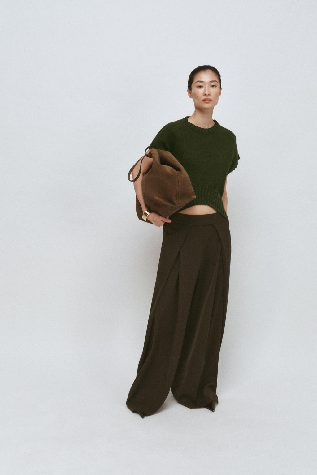 OVERSIZED WOOL WAISTCOAT WITH ASYMMETRIC HEM - Zara фото 10