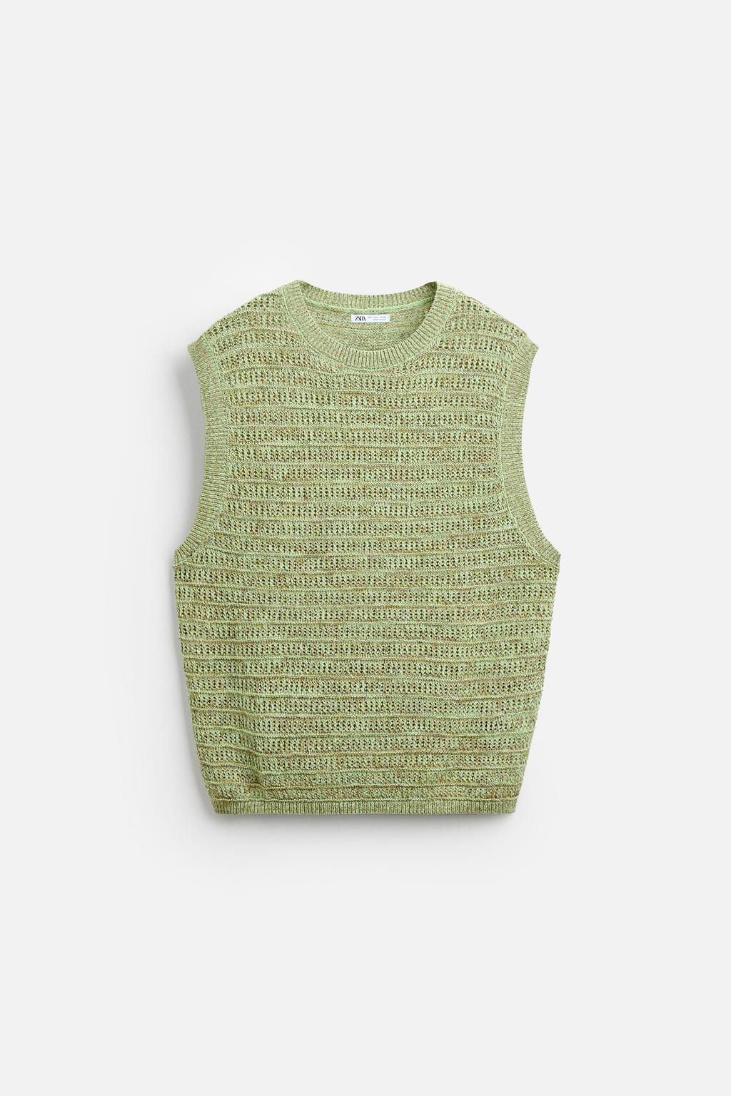 TEXTURED KNIT VEST - Zara фото 2