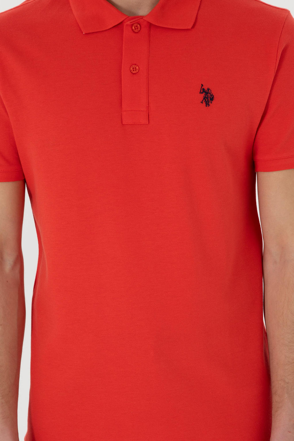 Erkek Slim Fit Polo Yaka K_rm_z Basic Ti__rt Sepette S_rpriz _ndirim - U.s. polo assn фото 6