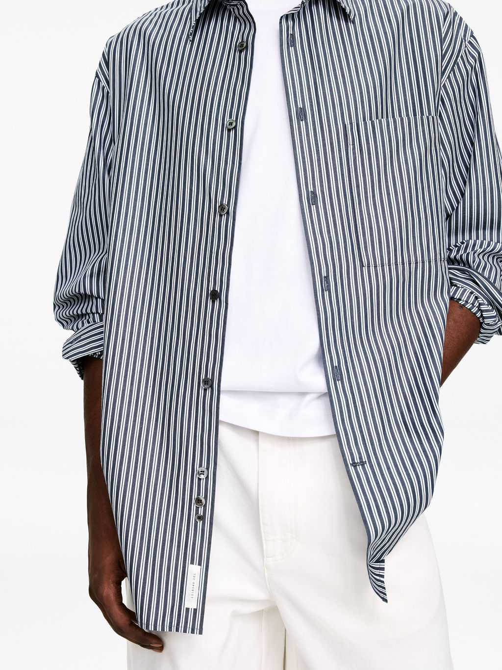 Camisa de popelina oversize - H&m фото 5