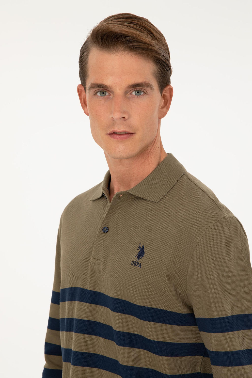 U. S. Polo Assn / Мужской свитшот цвета хаки - U.s. polo assn фото 2