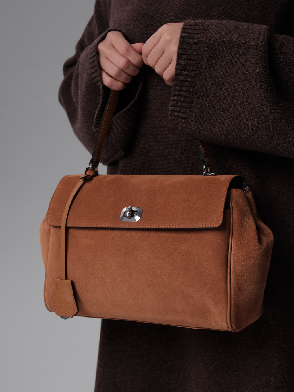 Замшевая сумка Nadi DBR 31356 вуд  фото 6