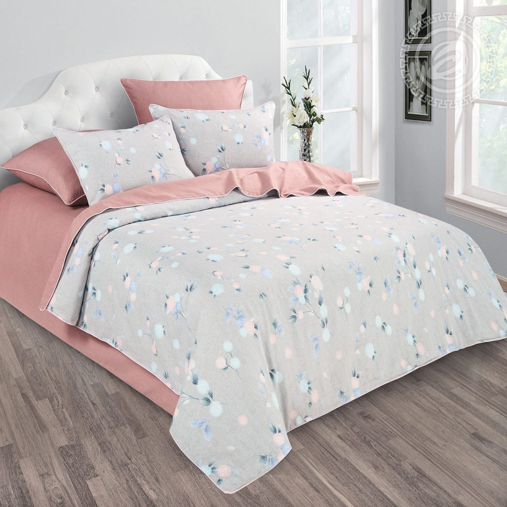 Постельное белье Ортея (велюр) Евро/Пододеяльник: 1 шт. - 220*200; Простыня: 1 шт. - 260*240; Наволочка: 2 шт. - 70*70; Наволочка: 2 шт. - 50*70; Велюр - Арт элегант фото 2