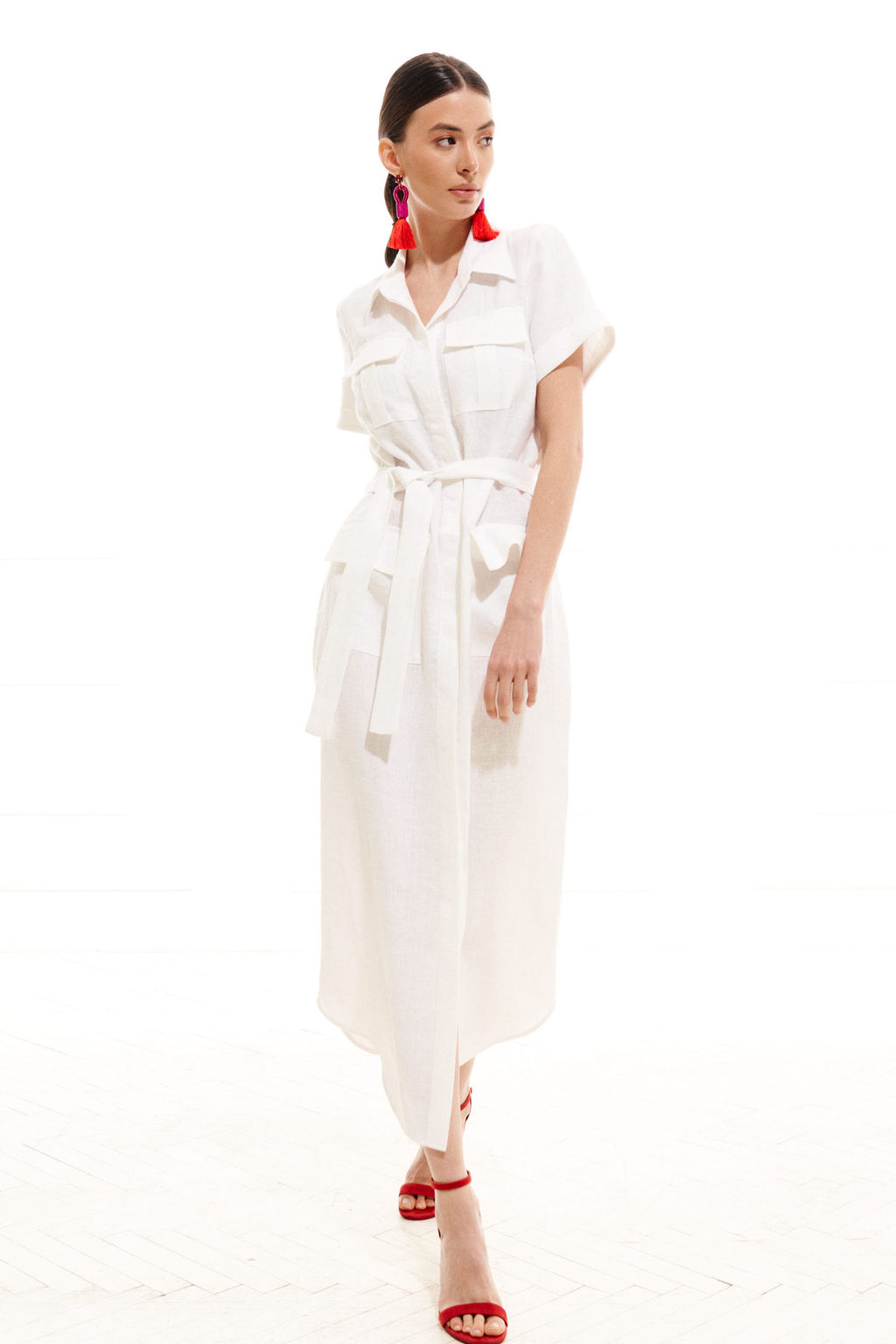 Платье 1996.1 (Лен - 100%) - Elletto фото 3