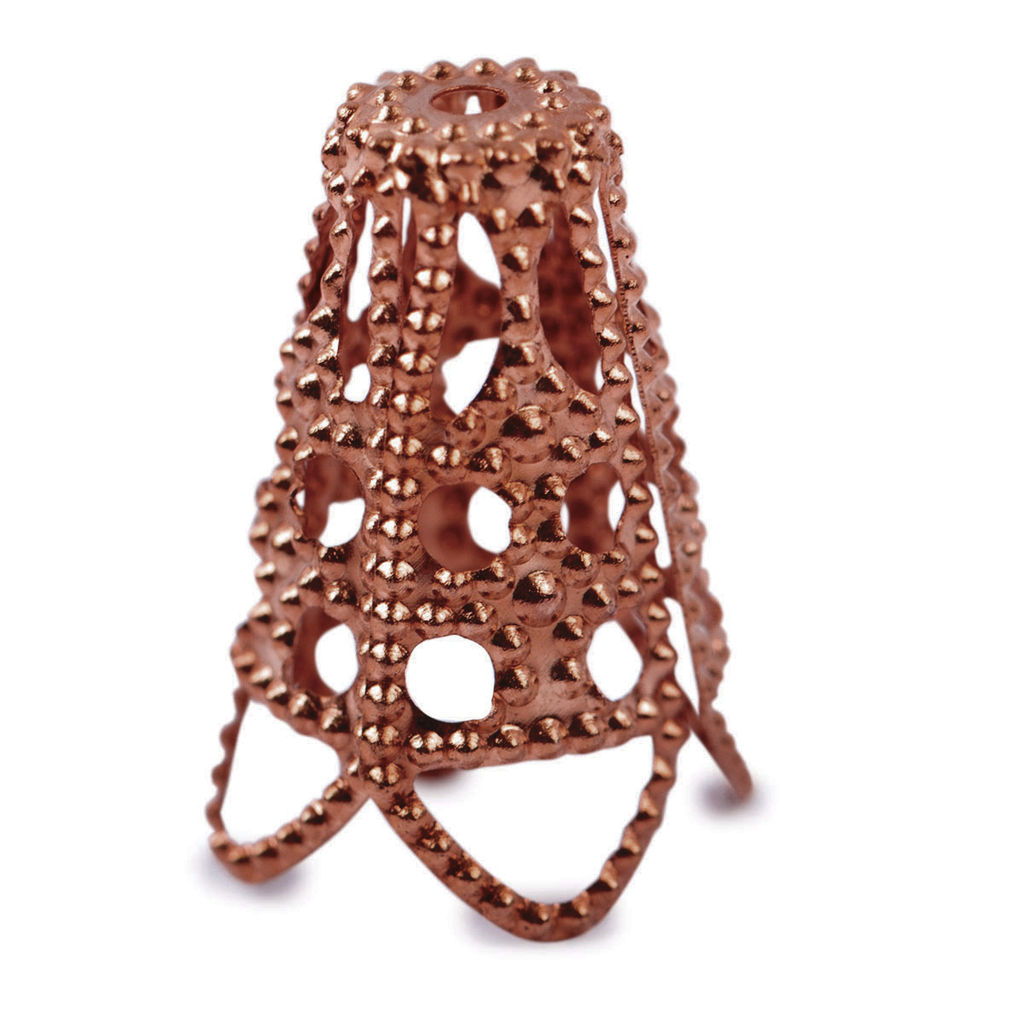 Zlatka Розетка для бус DC-004/5 16 мм 2 мм 5 шт №05 под медь