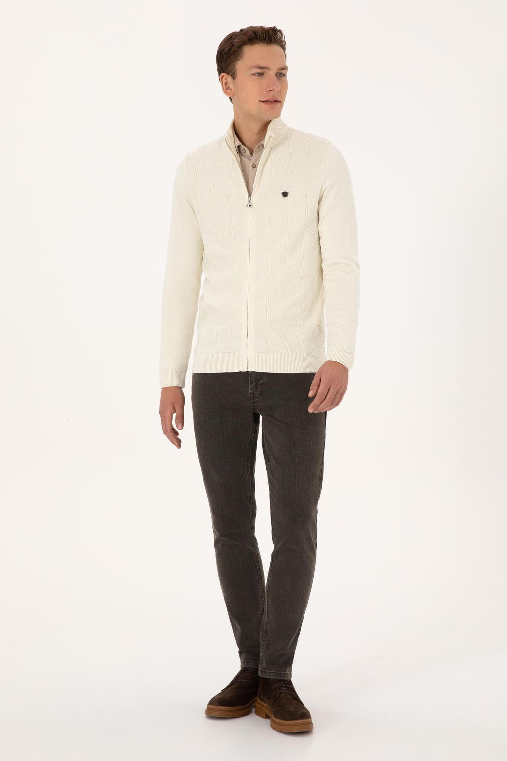 Erkek Krem Triko H_rka