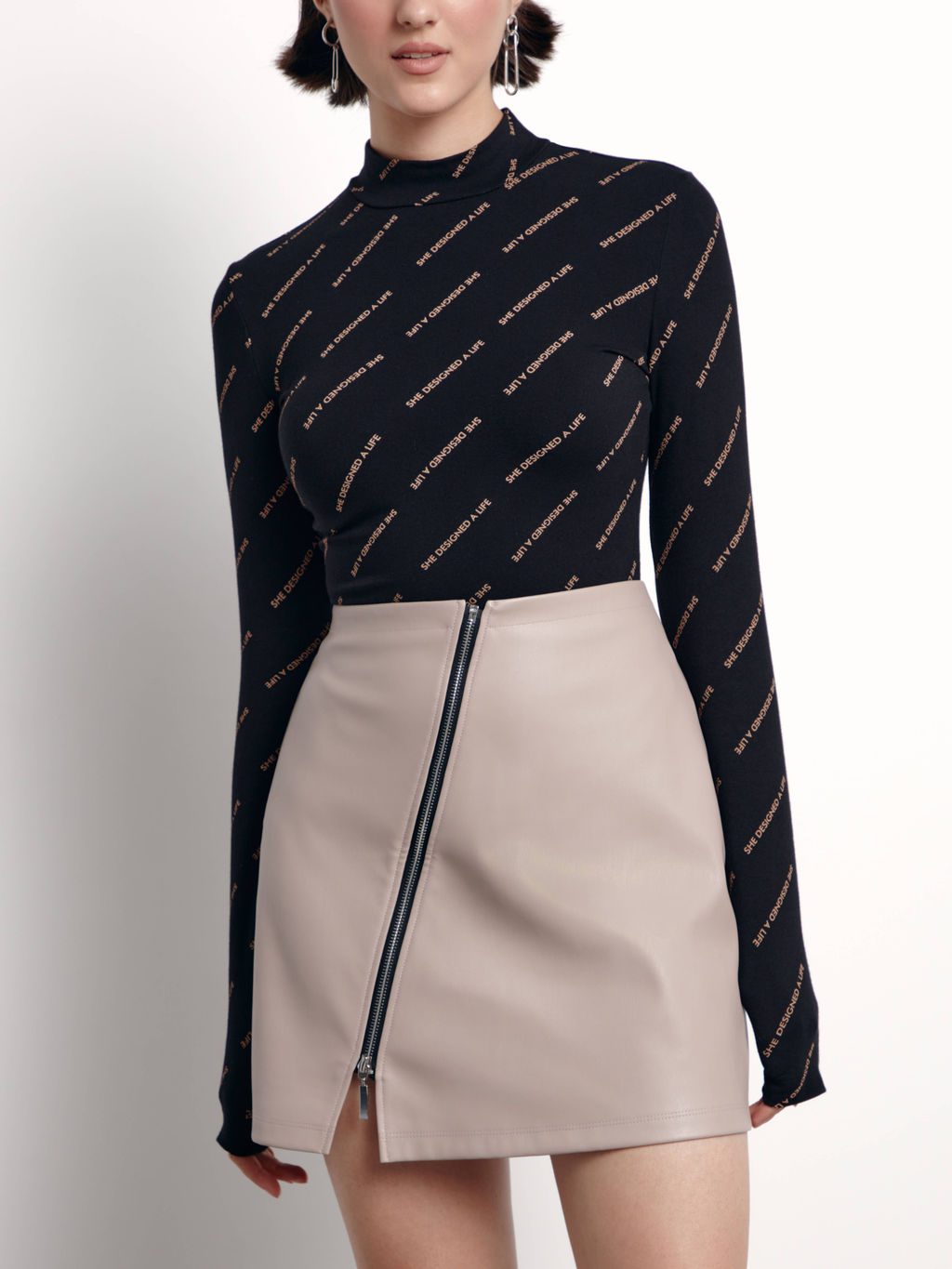 CONTE LBD 1776 Джемпер из хлопка с воротником-стойкой и рисунками Moon - Conte elegant фото 3