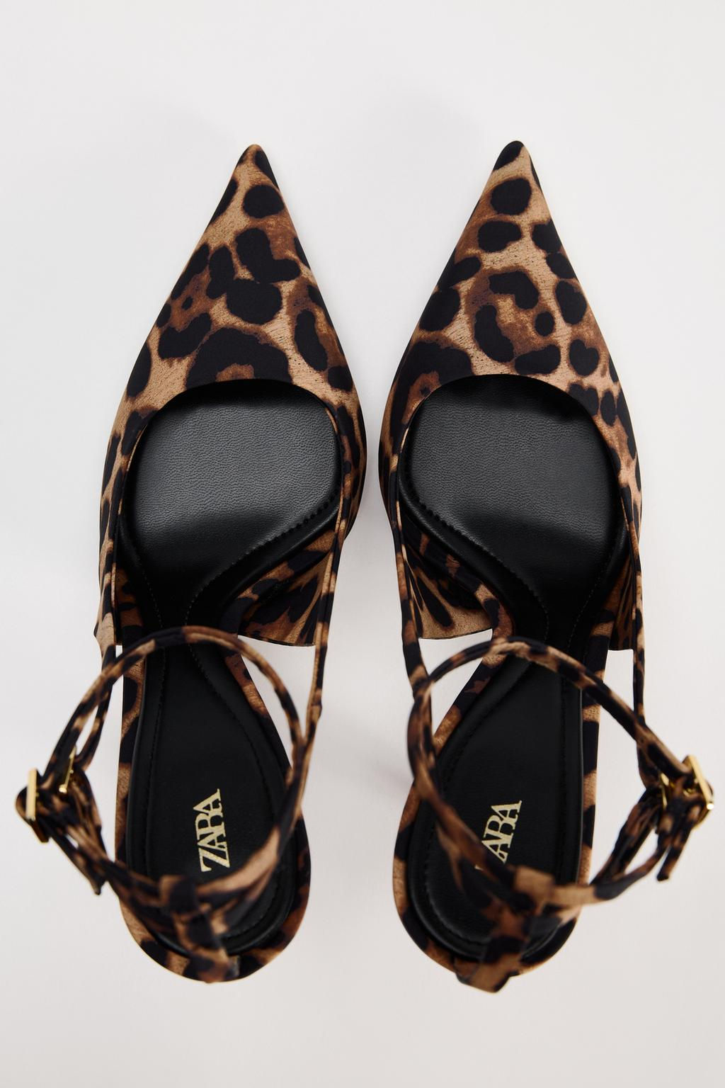 ANIMAL PRINT SLINGBACK HIGH HEELS - Zara фото 7