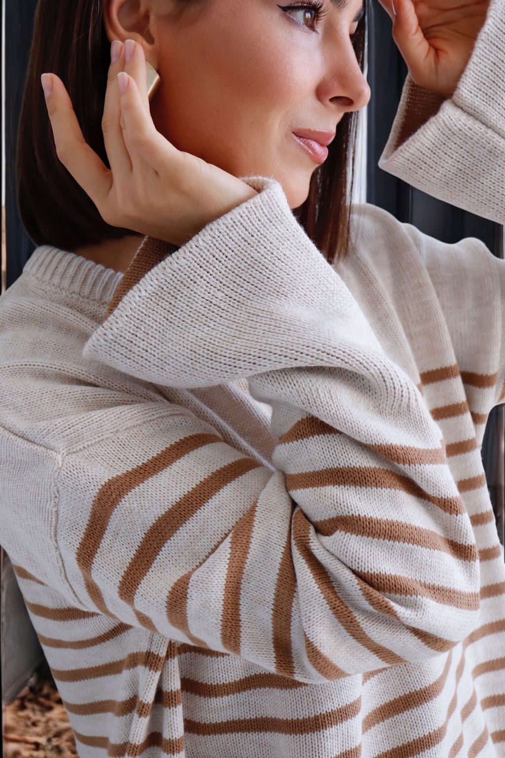 10407 Джемпер удлинённый в полоску - Martichelli фото 18