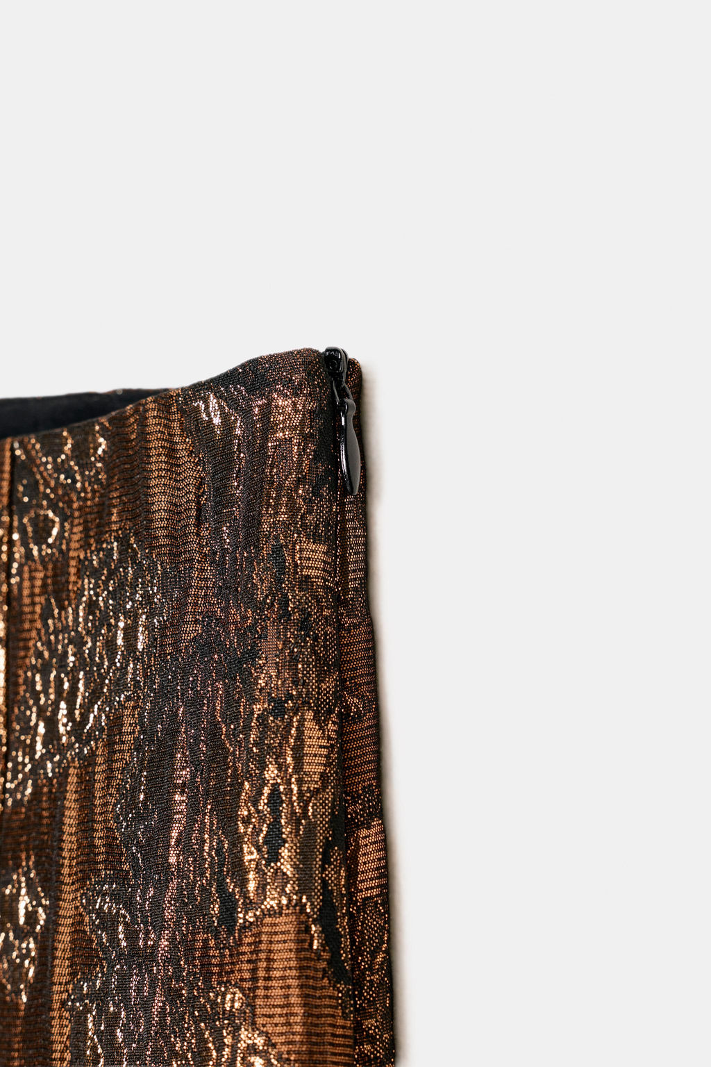 SHINY JACQUARD LAYERED SKIRT - Zara фото 3