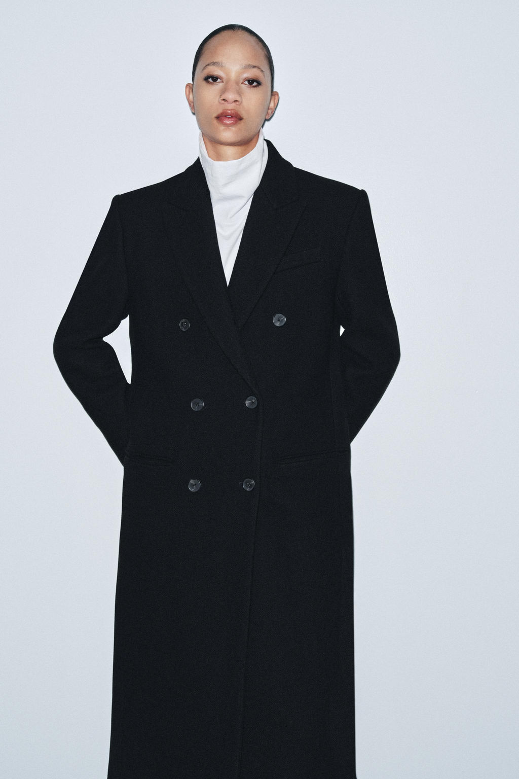 ZW COLLECTION LIMITED EDITION WOOL BLEND COAT - Zara фото 2