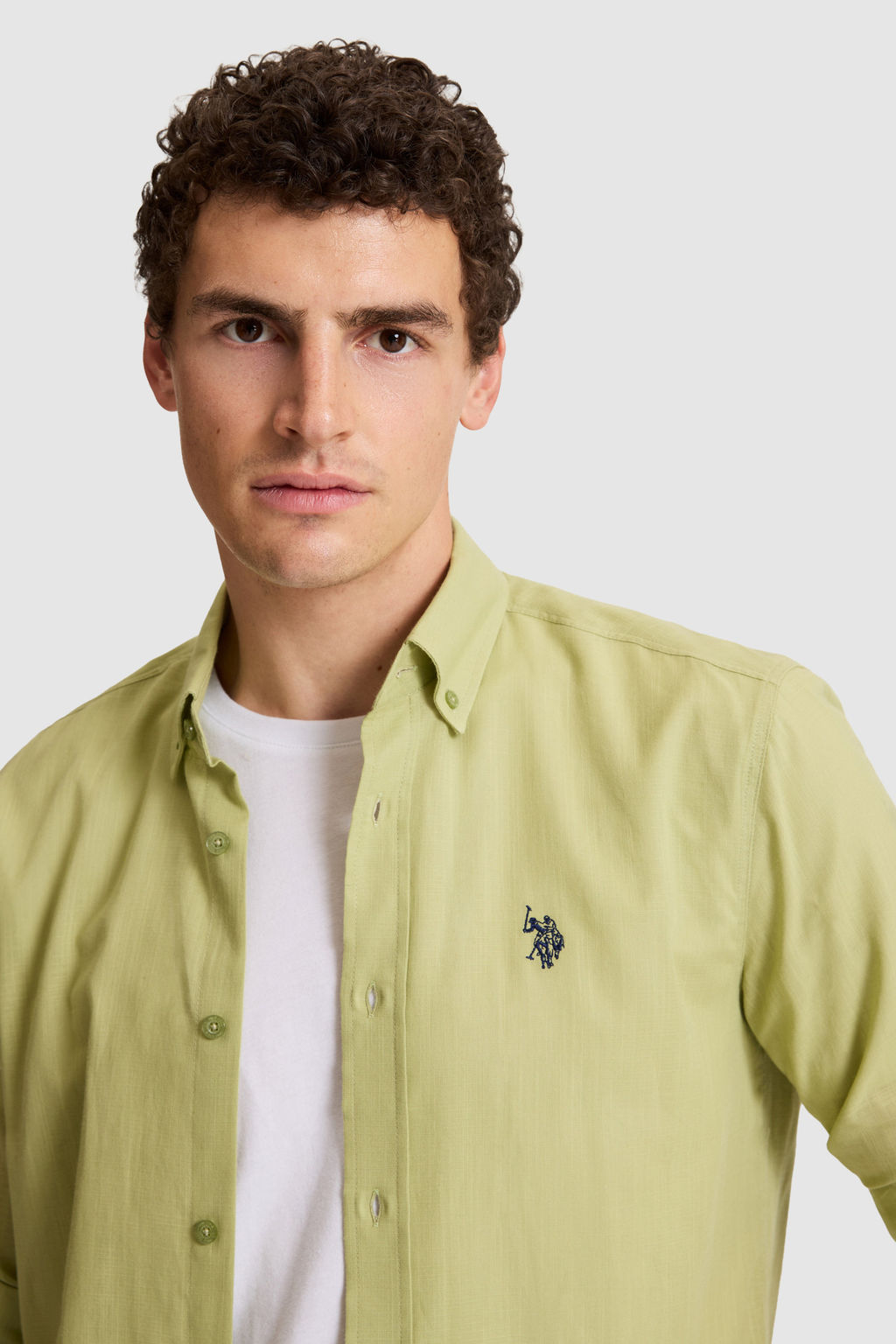 Erkek YeЕil Uzun Kollu Basic GГmlek - U.s. polo assn фото 2