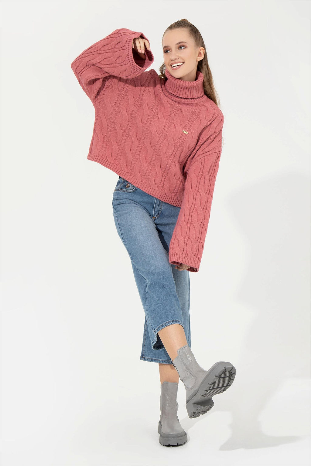 U. S. Polo Assn Женская розовая водолазка - U.s. polo assn фото 10