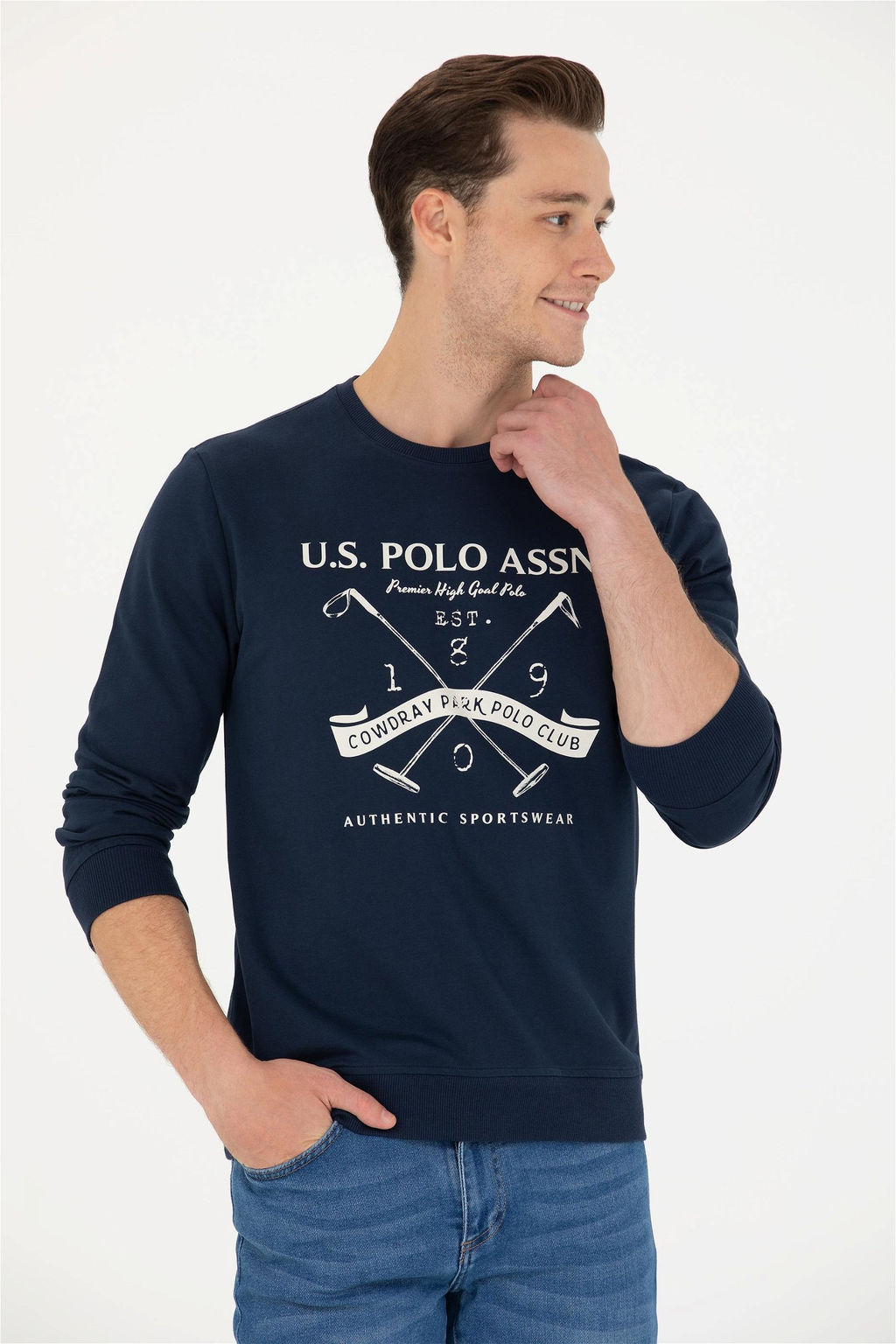 U. S. Polo Assn / Мужской темно-синий свитшот - U.s. polo assn фото 8
