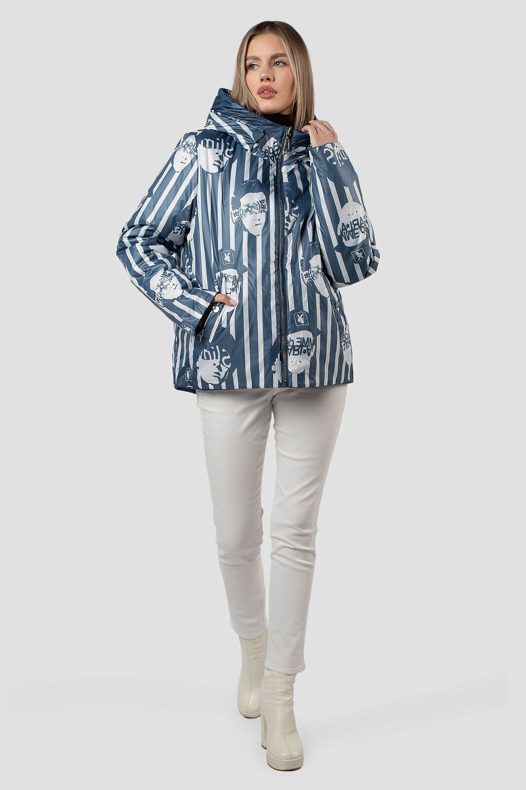 04-3026 Куртка женская демисезонная (Холлофайбер 100) - El podio фото 10