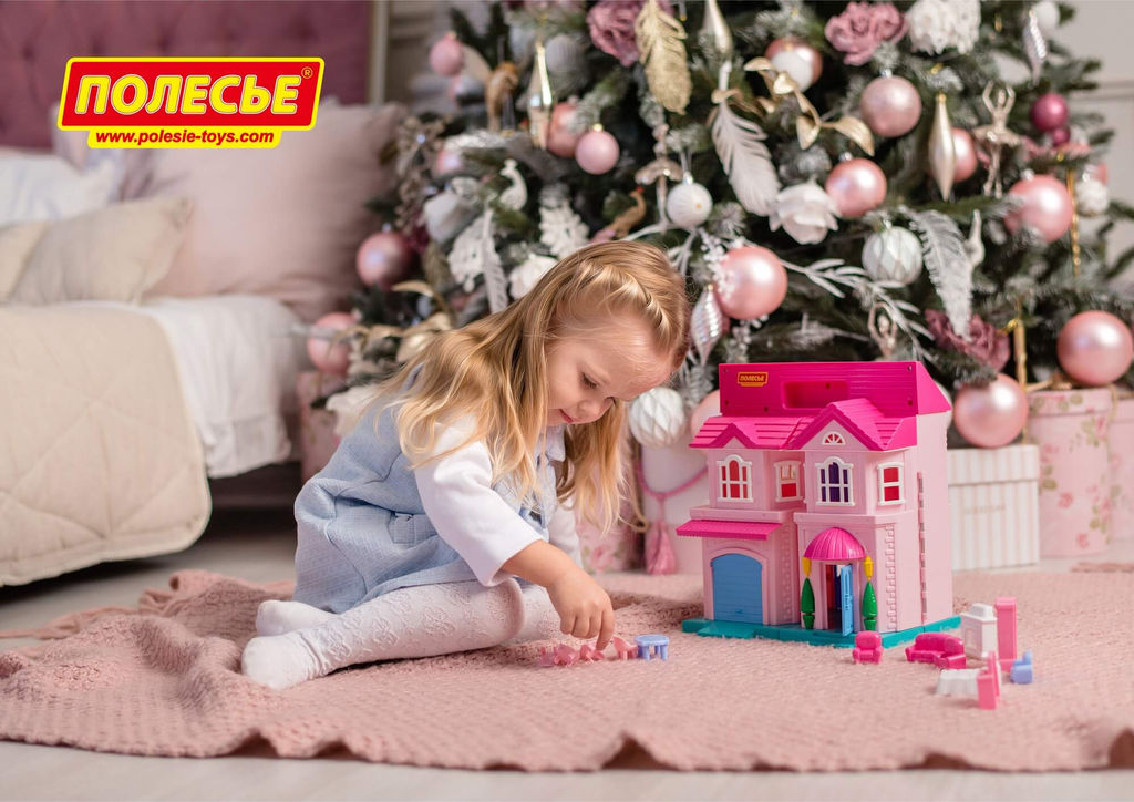 Кукольный домик София с набором мебели и автомобилем (14 элементов) (в пакете) - Полесье фото 9