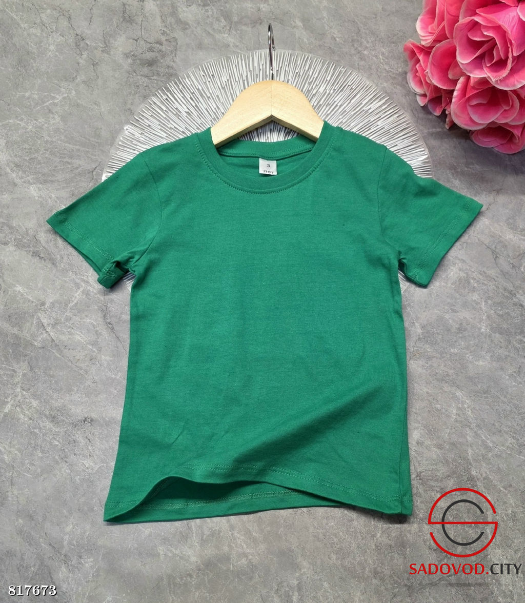 Футболка детская однотонная