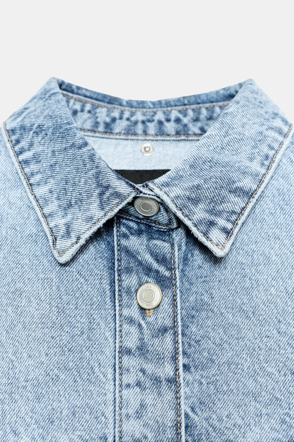 CAZADORA Z1975 DENIM OVERSIZE CAPUCHA / Azul claro - Zara фото 12