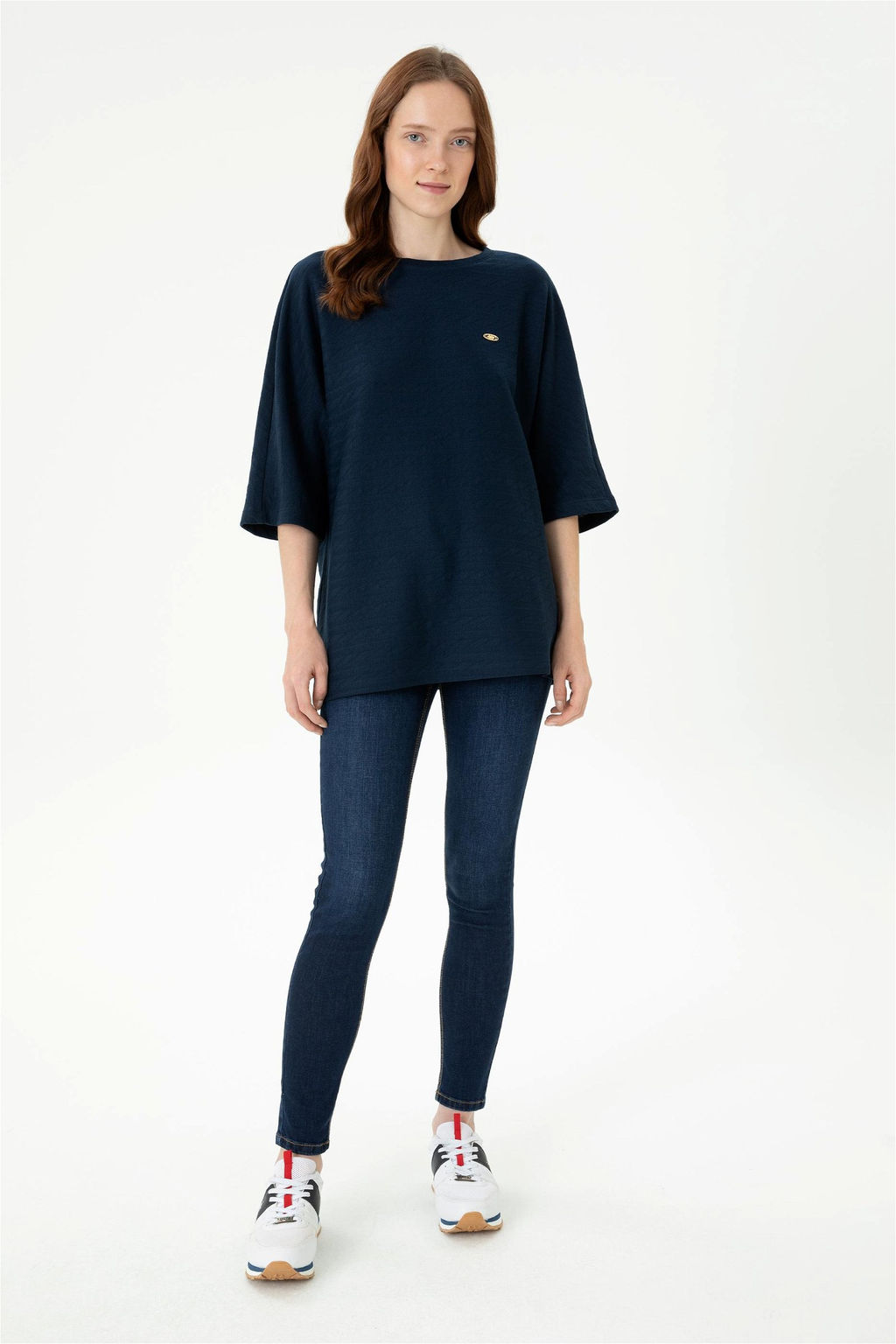 Женский темно-синий свитшот - U.s. polo assn фото 4