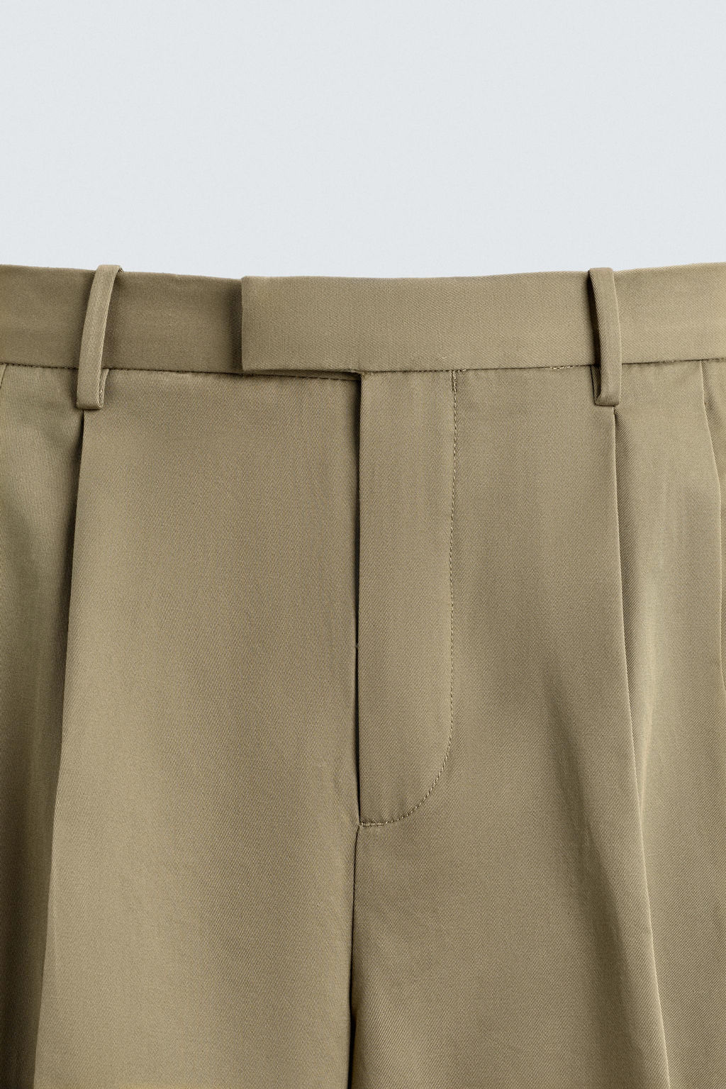 PANTAL?N WIDE FIT PLIEGUES / Beige - Zara фото 9