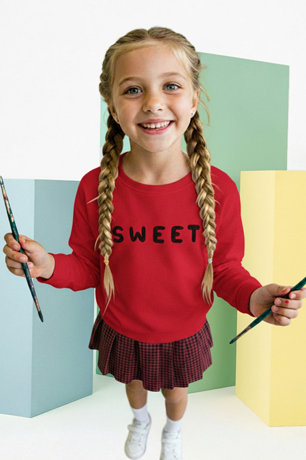 Ekru Pamuklu K?z Cocuk Regular Orme Elbise TKDAW25EL00010 - Trendyolmilla фото 4