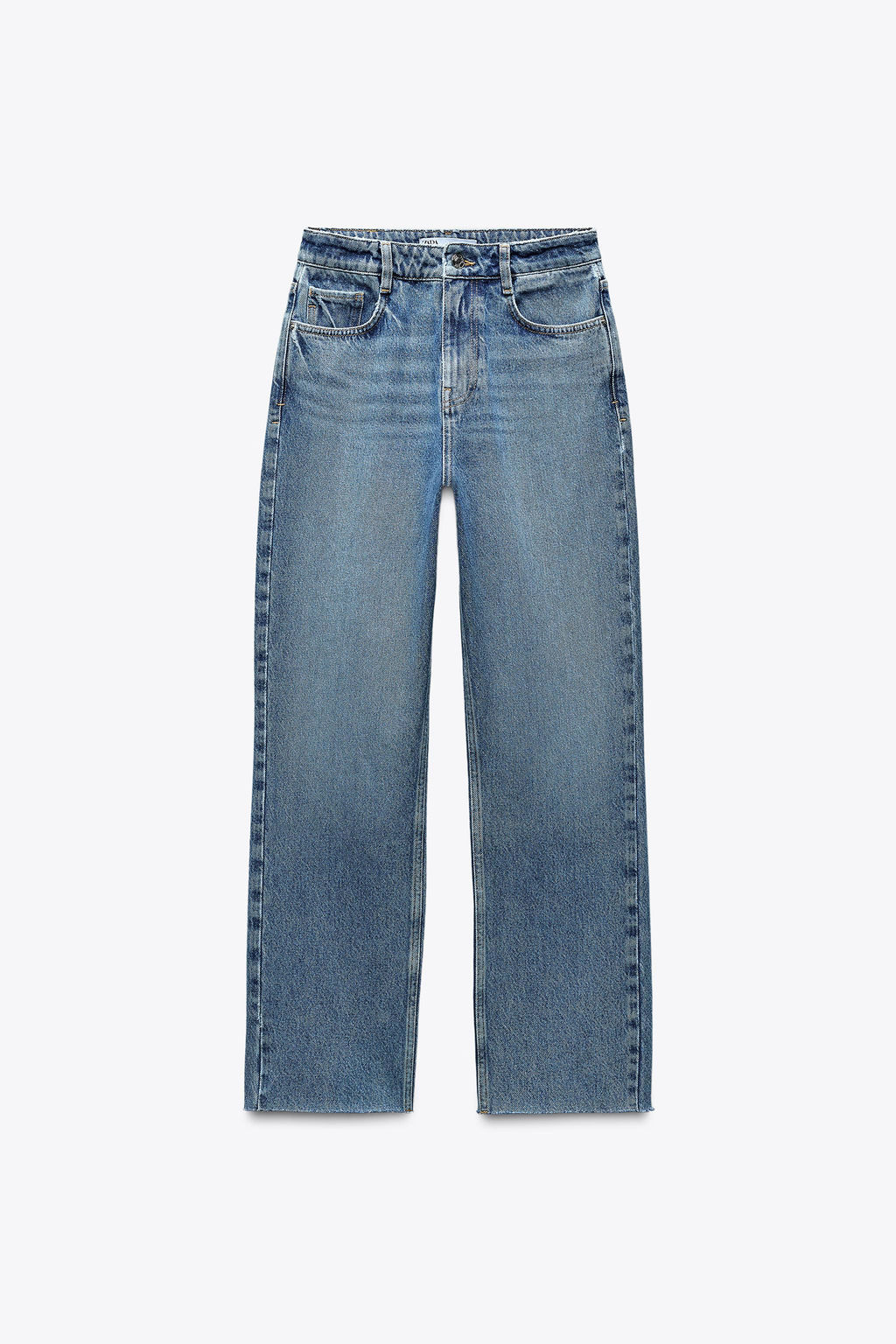 Z1975 STRAIGHT-LEG HIGH-WAIST JEANS - Zara фото 6