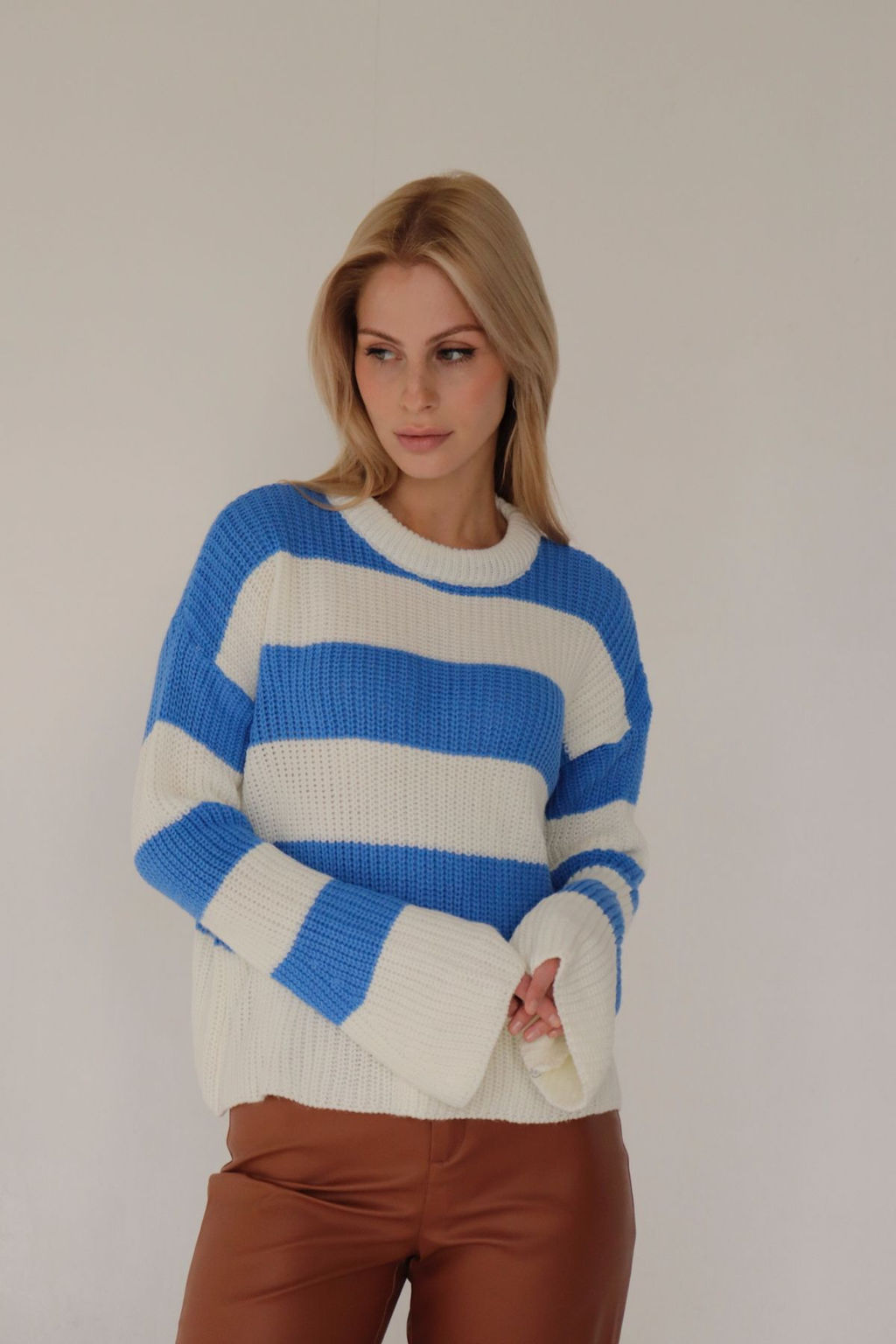 10413 Джемпер бело-голубой - Martichelli фото 3