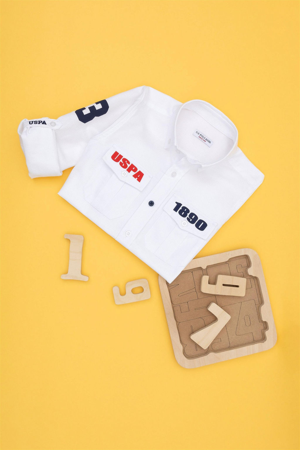 Белая рубашка с длинным рукавом для мальчика - U.s. polo assn фото 6