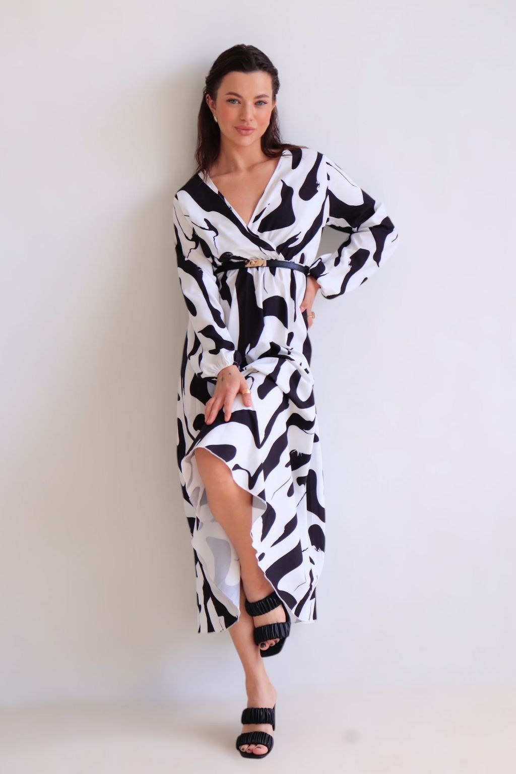 Martichelli Платье чёрно-белое  фото 2