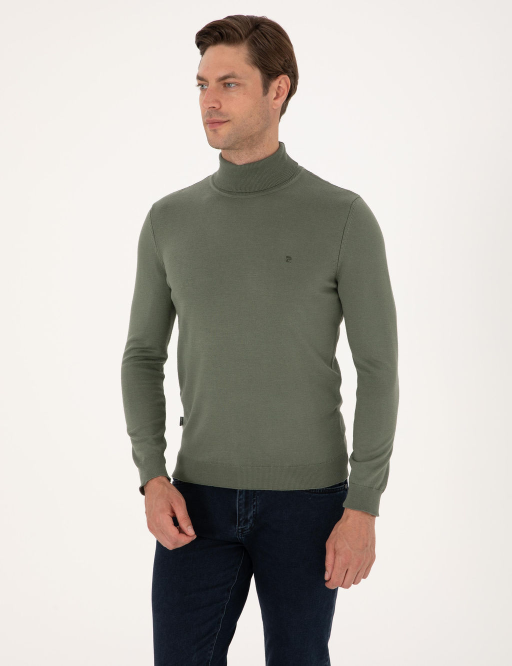 Duman Slim Fit Bal_k__ Yaka Basic Triko Kazak - Pierre cardin фото 3