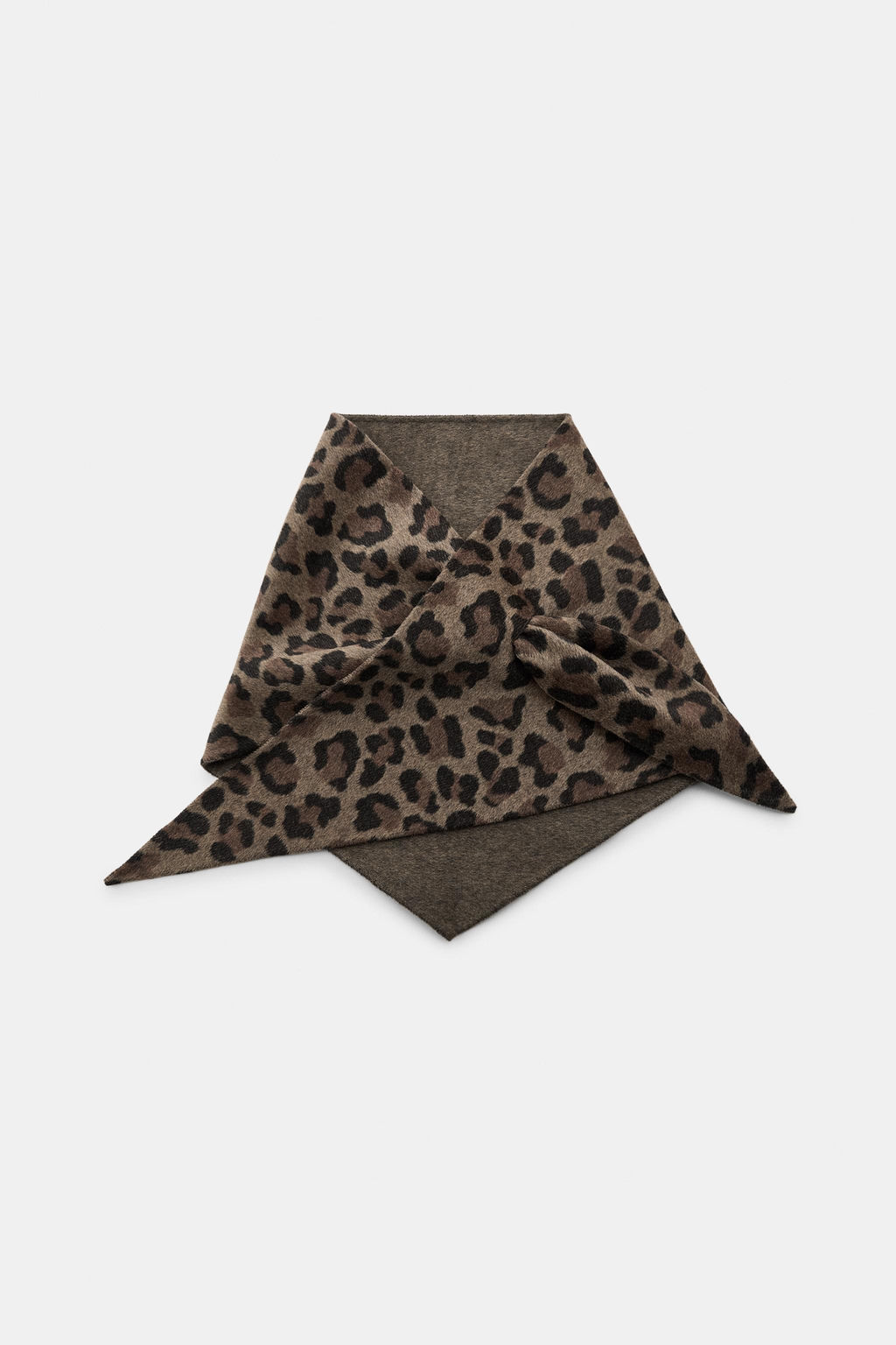 ANIMAL PRINT WOOL BANDANA - Zara фото 2