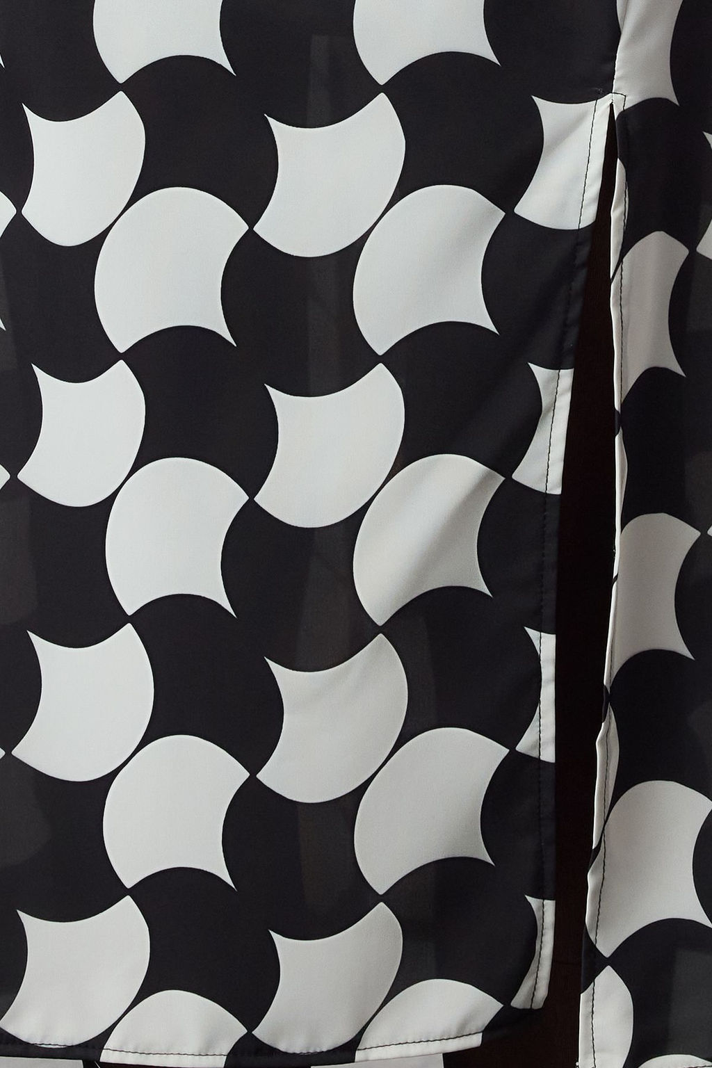 Limited Edition Siyah Geometrik Desenli Duz Kesim Midi Dokuma Elbise TWOAW25EL00290 - Trendyolmilla фото 8