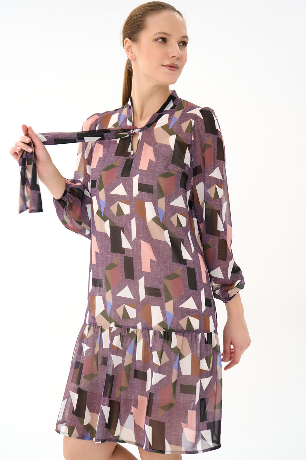 Платье Нежный акцент 2 (лиловый)